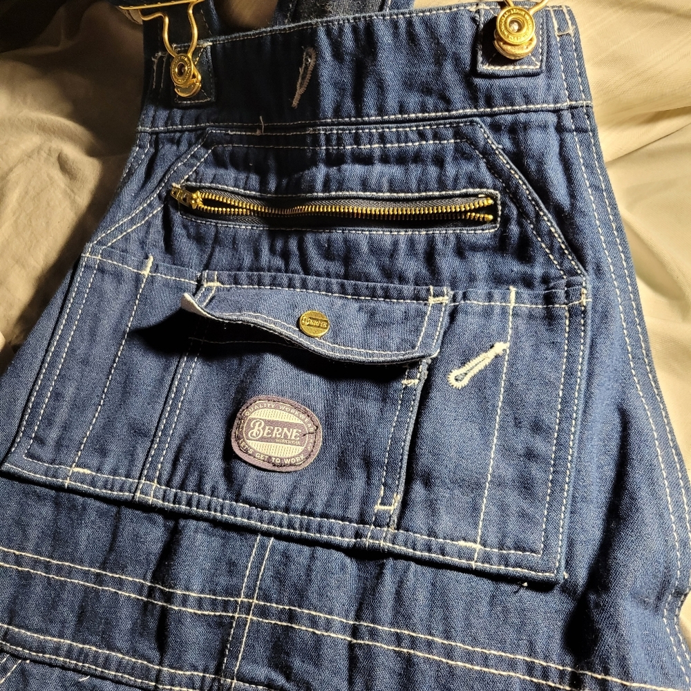 MENS BERNE OVERALLS SZ 34-32 NEW WITHOUT TAGS
